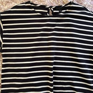 Black and White Striped Top